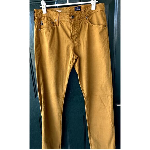 NWOT AG Adriano Goldschmied Graduate 32 x 32 Men's Warm Tan Gold Jeans - Picture 1 of 8